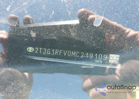 2021 Toyota Rav4 Le из США, поврежденный, VIN 2T3G1RFV0MC219109